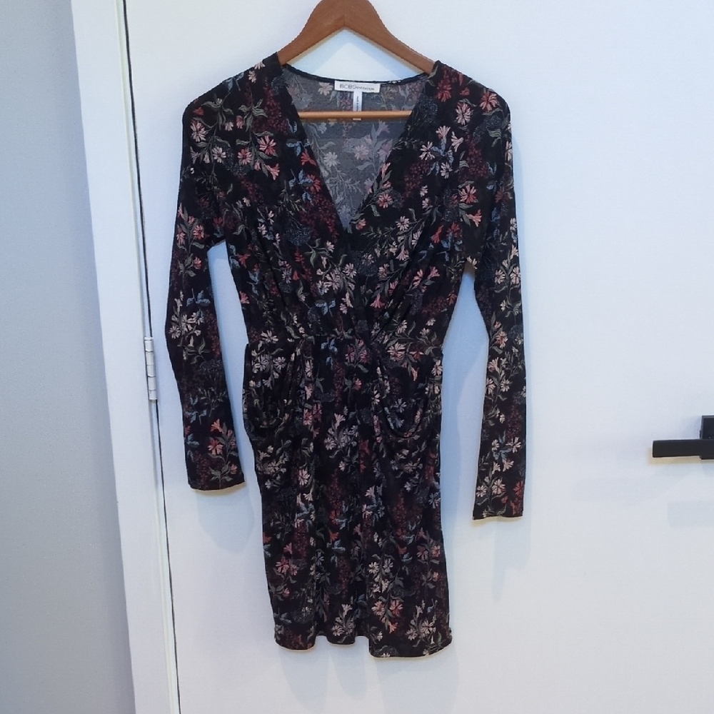 Floral Black Dress